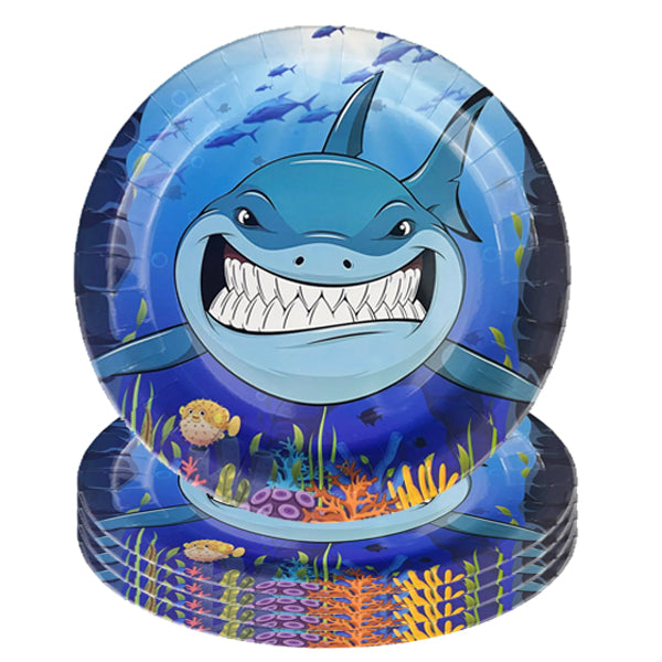 Shark Paper Plates