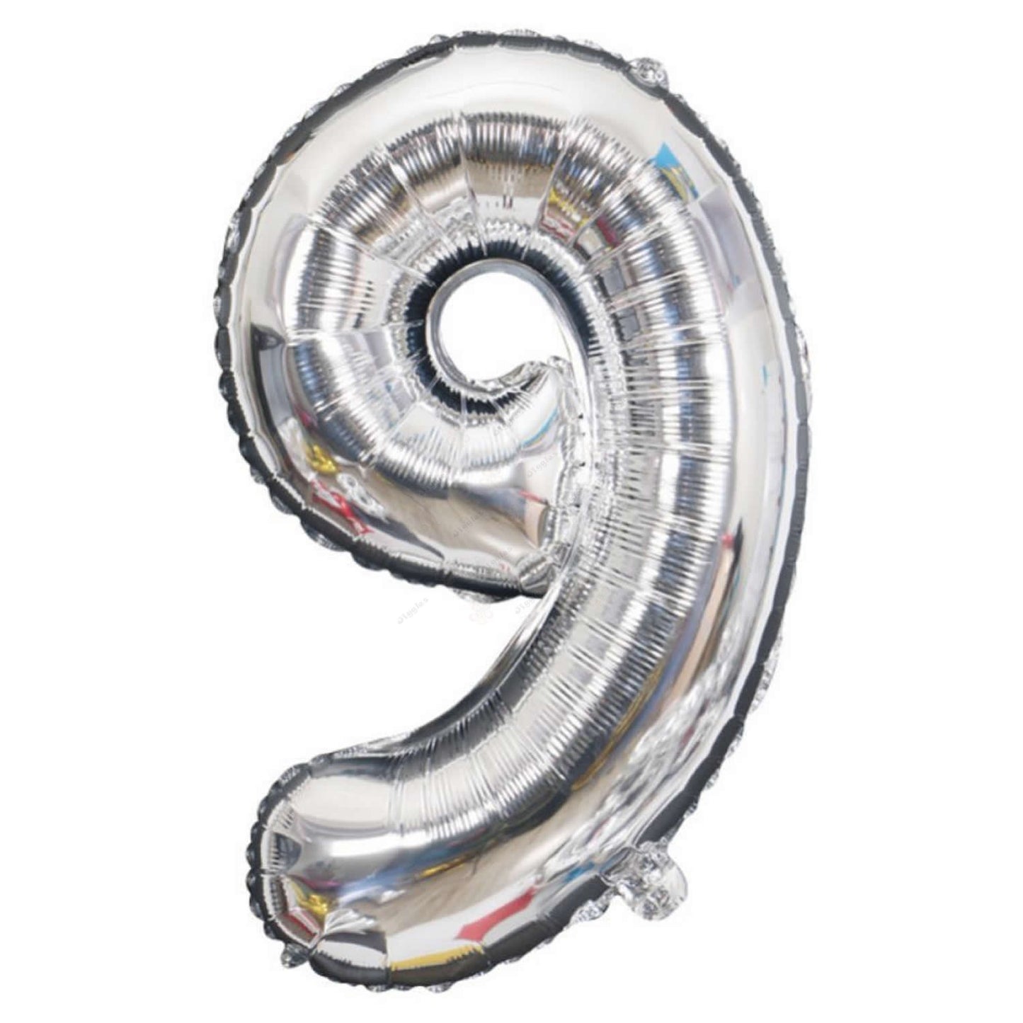 32in Silver Foil Number 9 Balloon