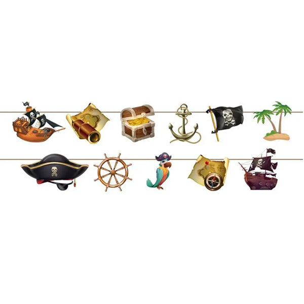 Pirate-Themed Party Garland Banner