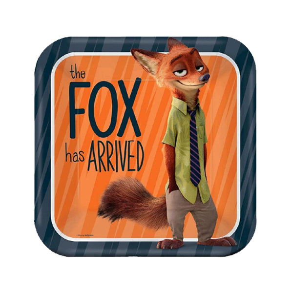 Zootopia Paper Plates
