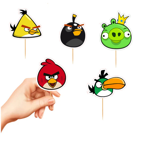 Angry Birds Cupcake Toppers