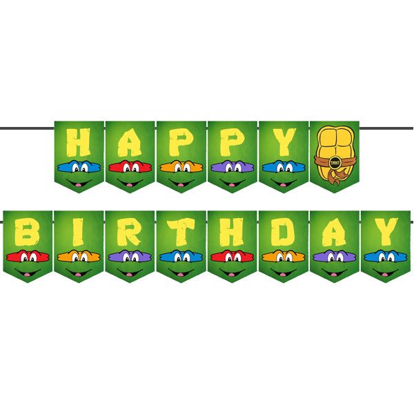 Teenage Mutant Ninja Turtles Happy Birthday Letter Banner