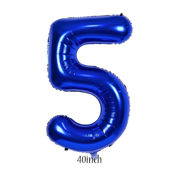 40 inch Dark Blue Number 5 Foil Balloon