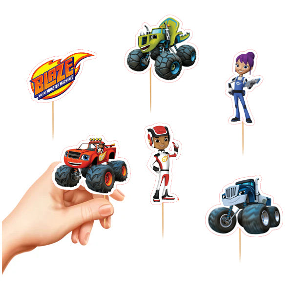 Blaze & The Monster Machines Cupcake Toppers