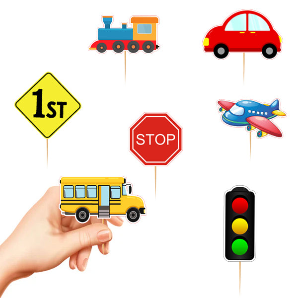 Transport Cupcake Toppers