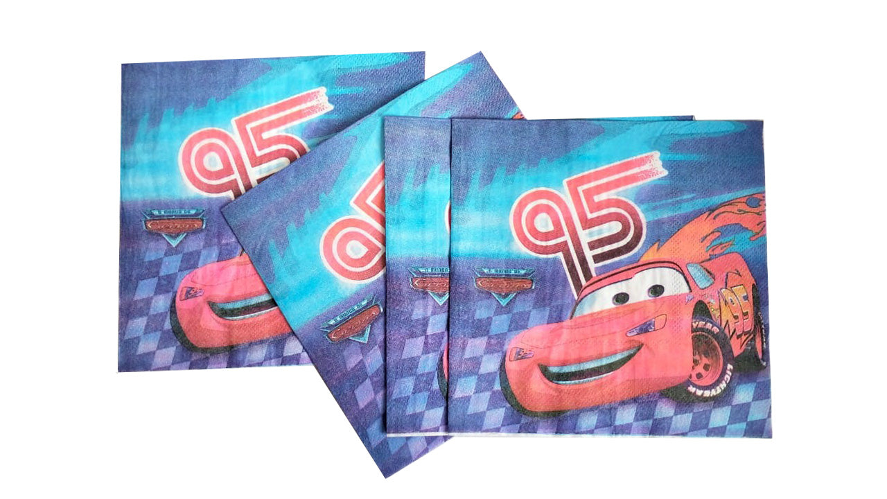 Cars Lightning McQueen Paper Napkins (Blue)