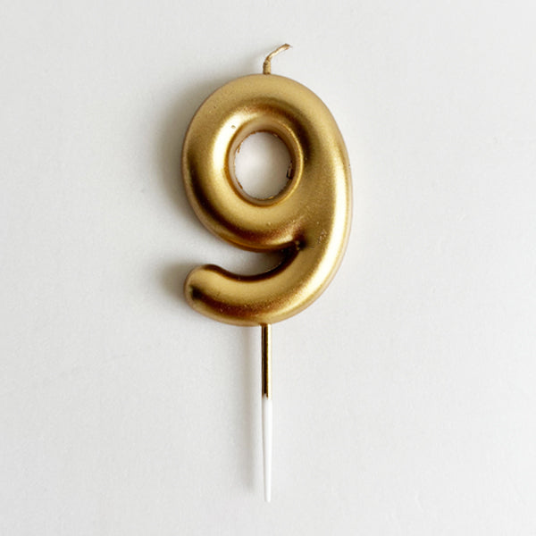 Champagne Number Candle