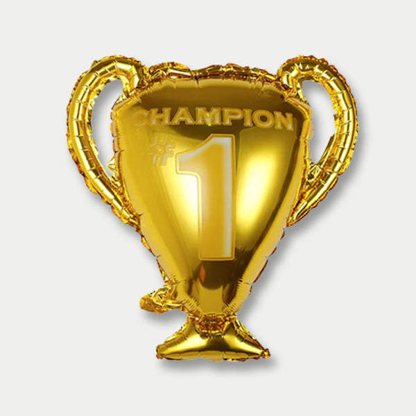 Gold Champion Trophy Foil Balloon