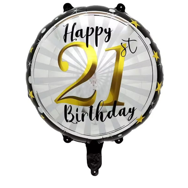 21st Birthday Foil Balloon