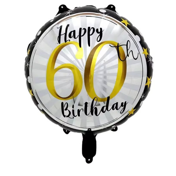60th Birthday Foil Balloon