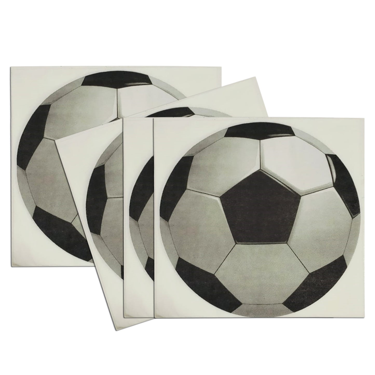 Football Napkins Black and White
