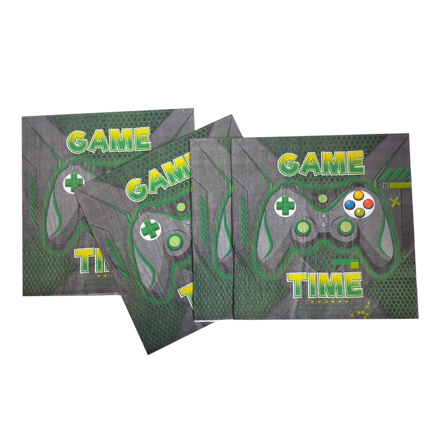 Game On Green Paper Napkins