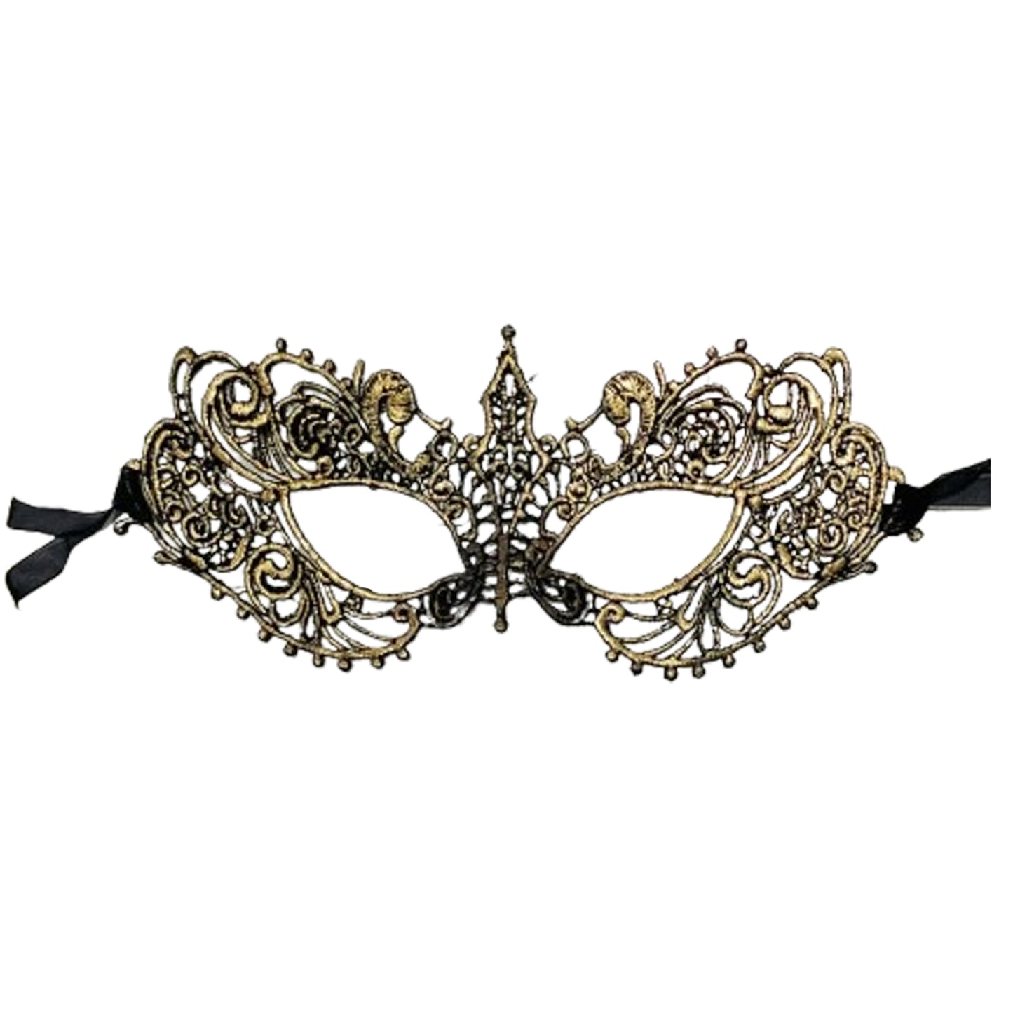 Gold Lace Masquerade Face Mask