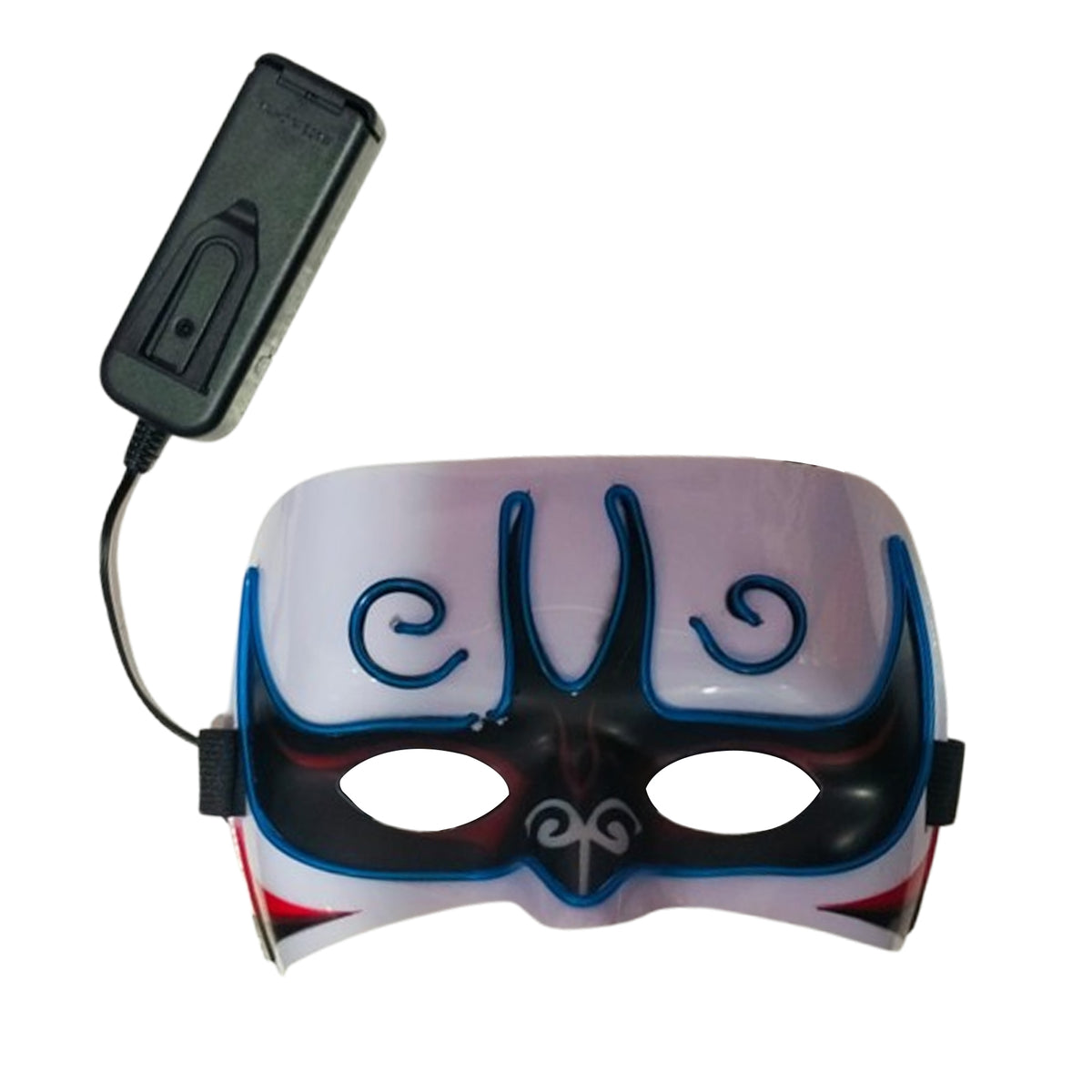 LED Blue Light up Fox Mask (Kitsune LED Mask)