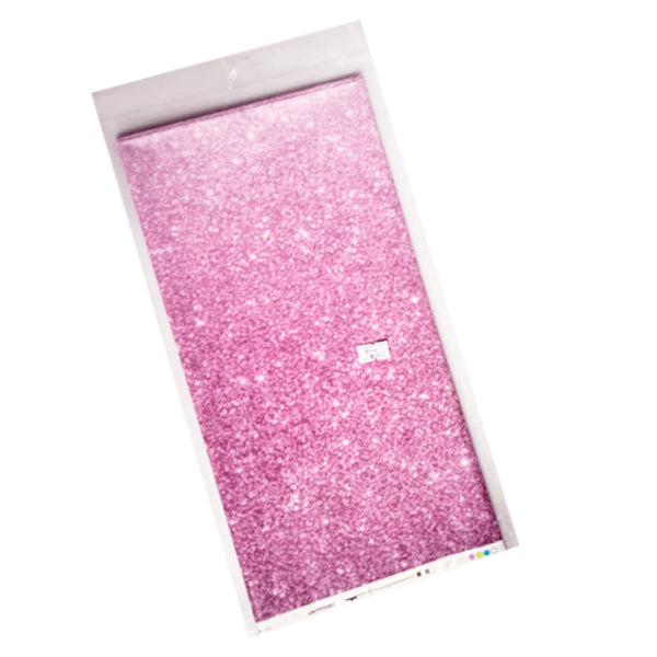 Fuchsia Plastic Tablecover With Glittery Design