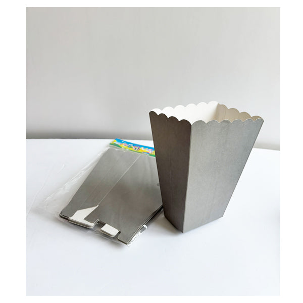 Silver / Gray Popcorn Boxes