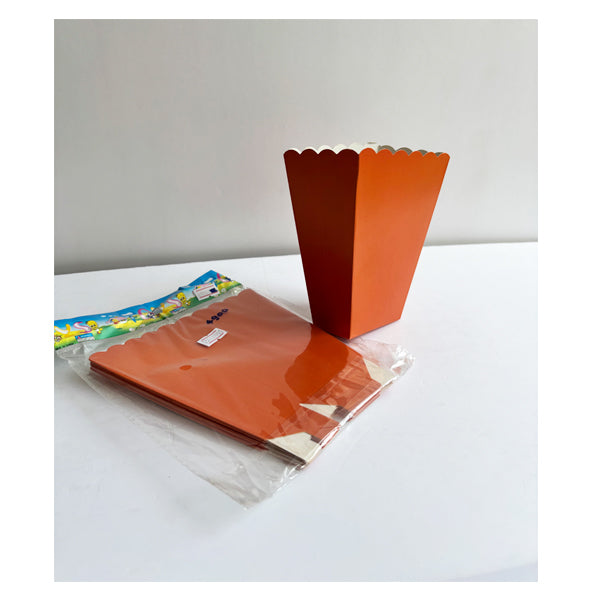 Orange Popcorn Boxes