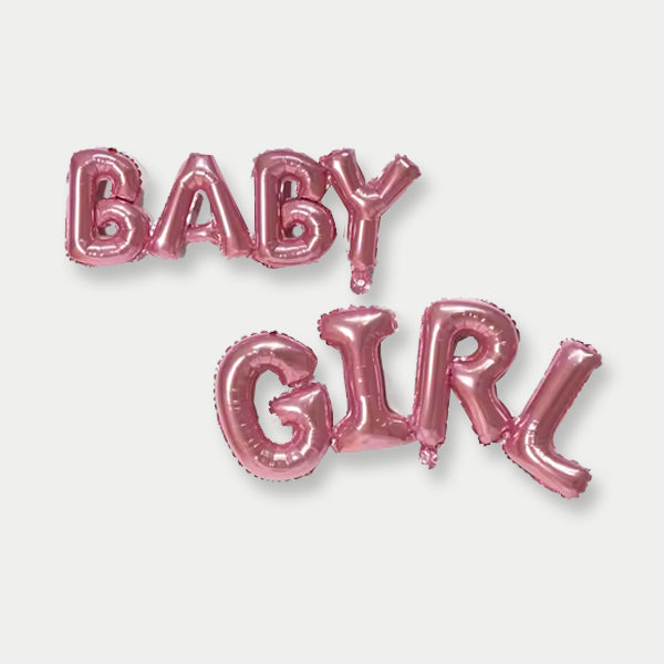 Baby Girl Pink Foil Letter Balloon