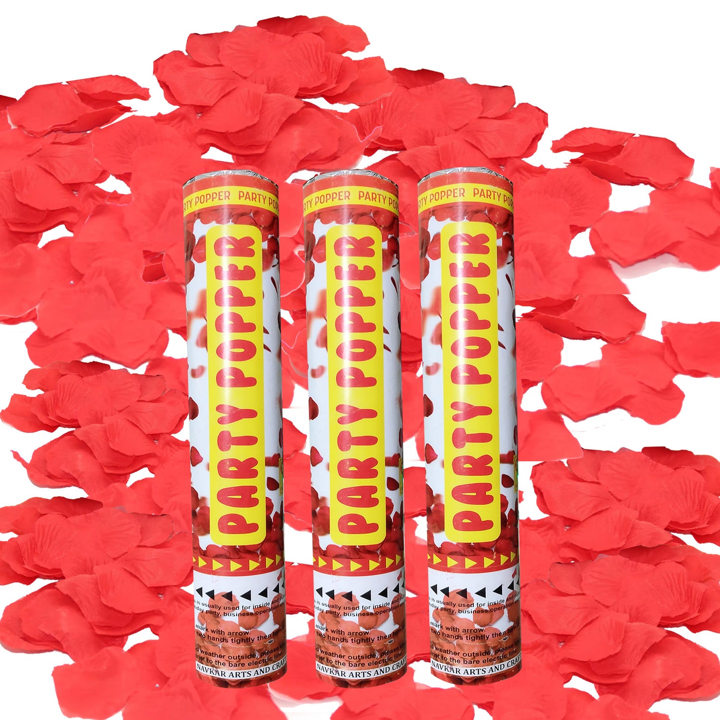 Party Popper (Rose Petals Confetti Popper) 30cm Twist