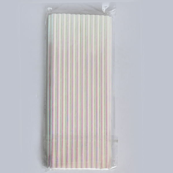 Iridescent Paper Straws