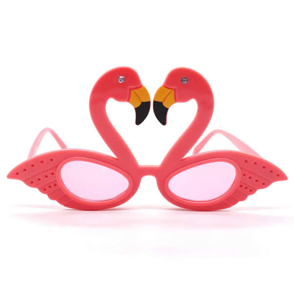 Flamingo Shaped Light Pink Sunglasses