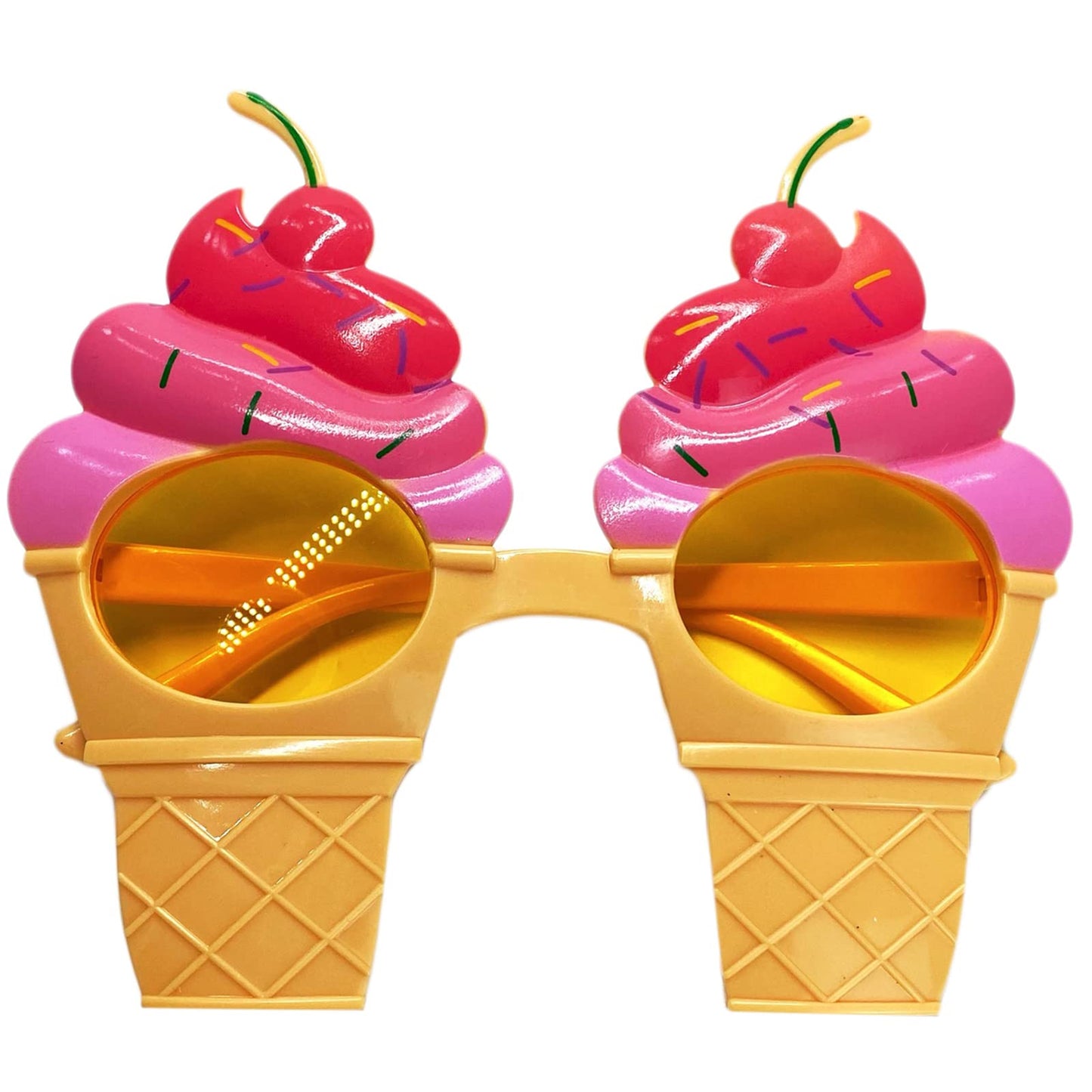 Hawaii Party Sunglasses Summer Beach Pool Party Kid Favors Ice Cream Cone Shaped Eye Glasses Costume Photo Selfie Props