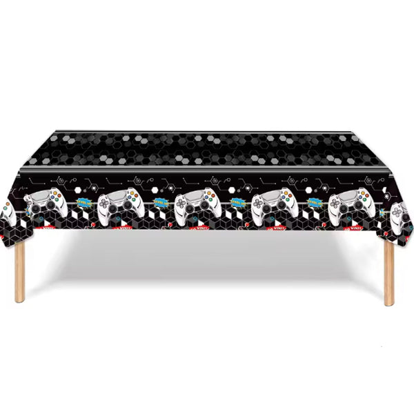 Game On Black Table Cover