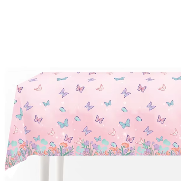 Pink & Purple Butterfly Table Cover