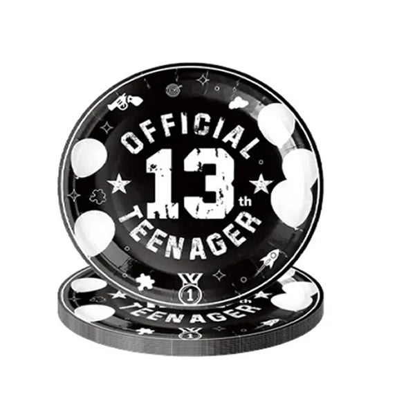 13th Birthday Paper Plates