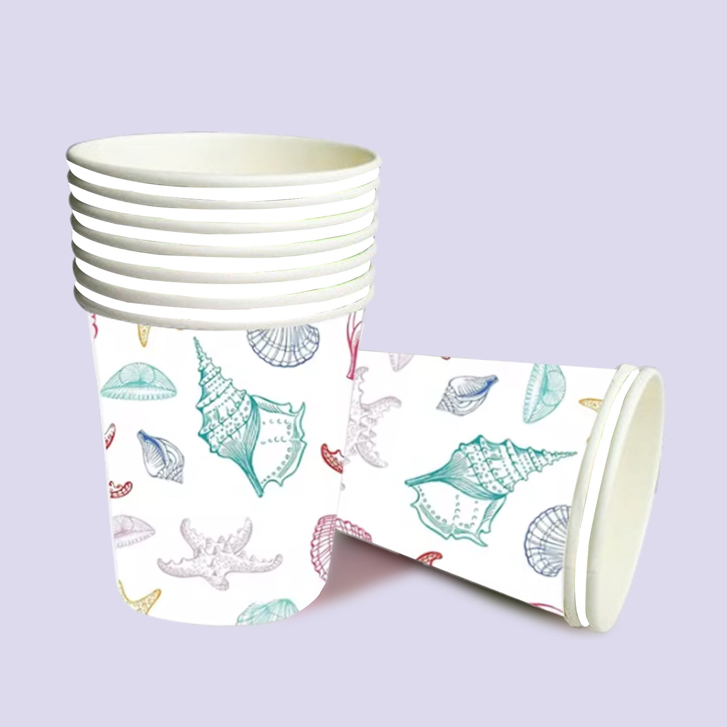 Sea Shells Paper Cups