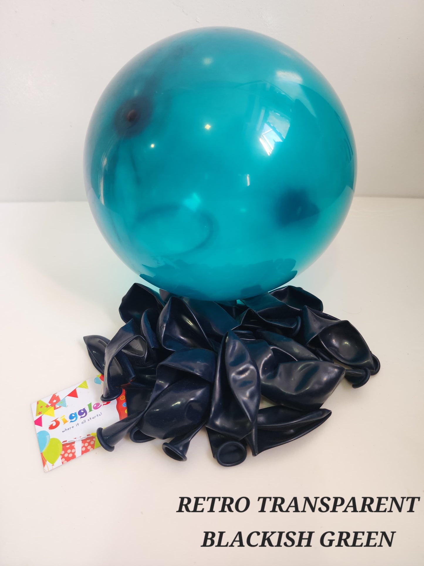 Retro Transparent Blackish Green