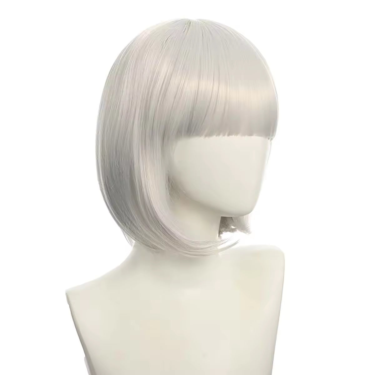 Silver Short Straight Hair Wig