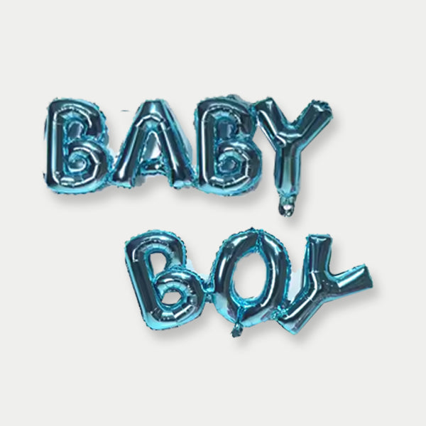 Baby Boy Blue Foil Letter Balloon