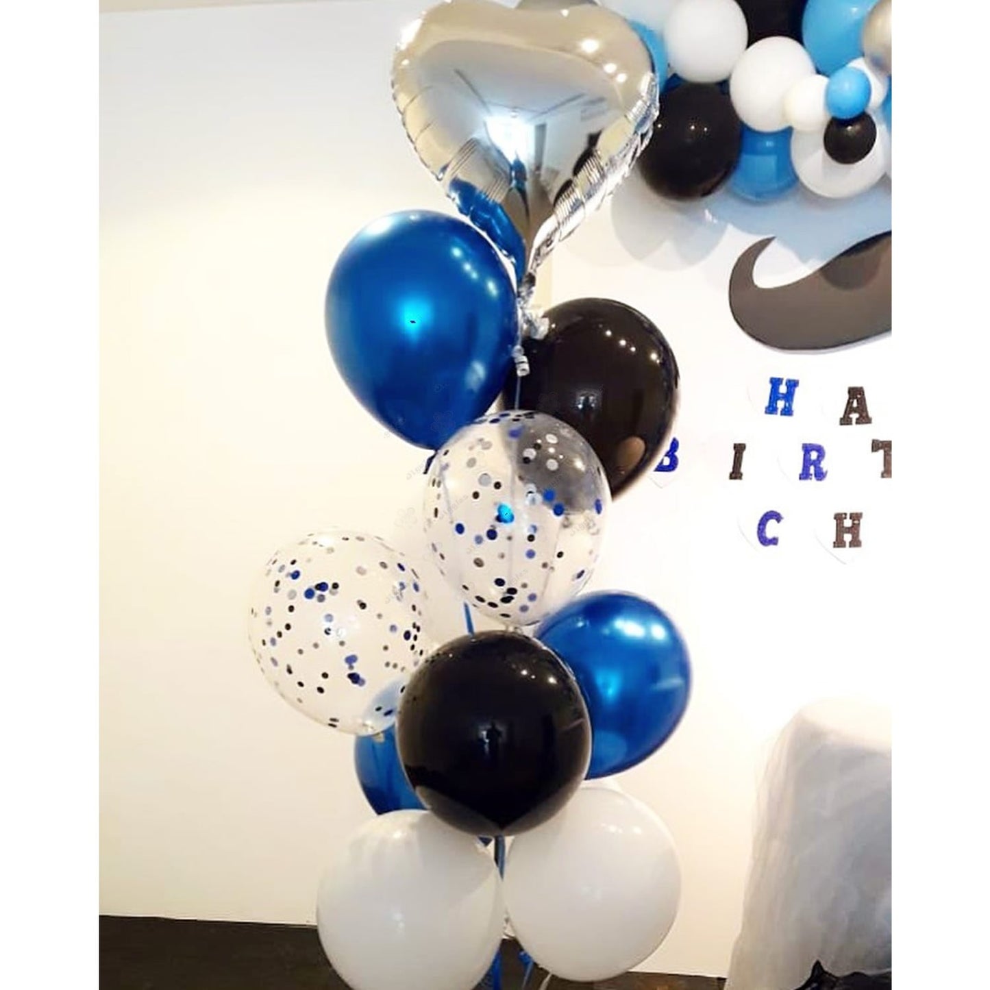 Blue, White, Black Combo Bunch