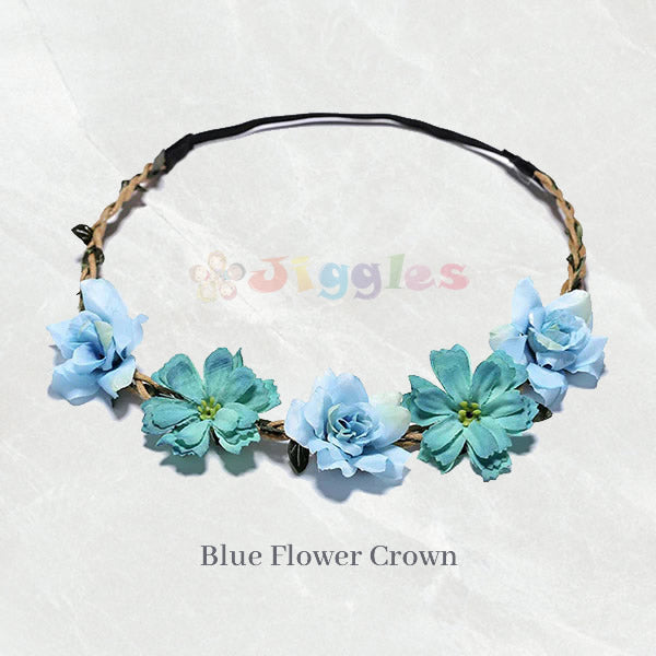 Blue Flower Crown