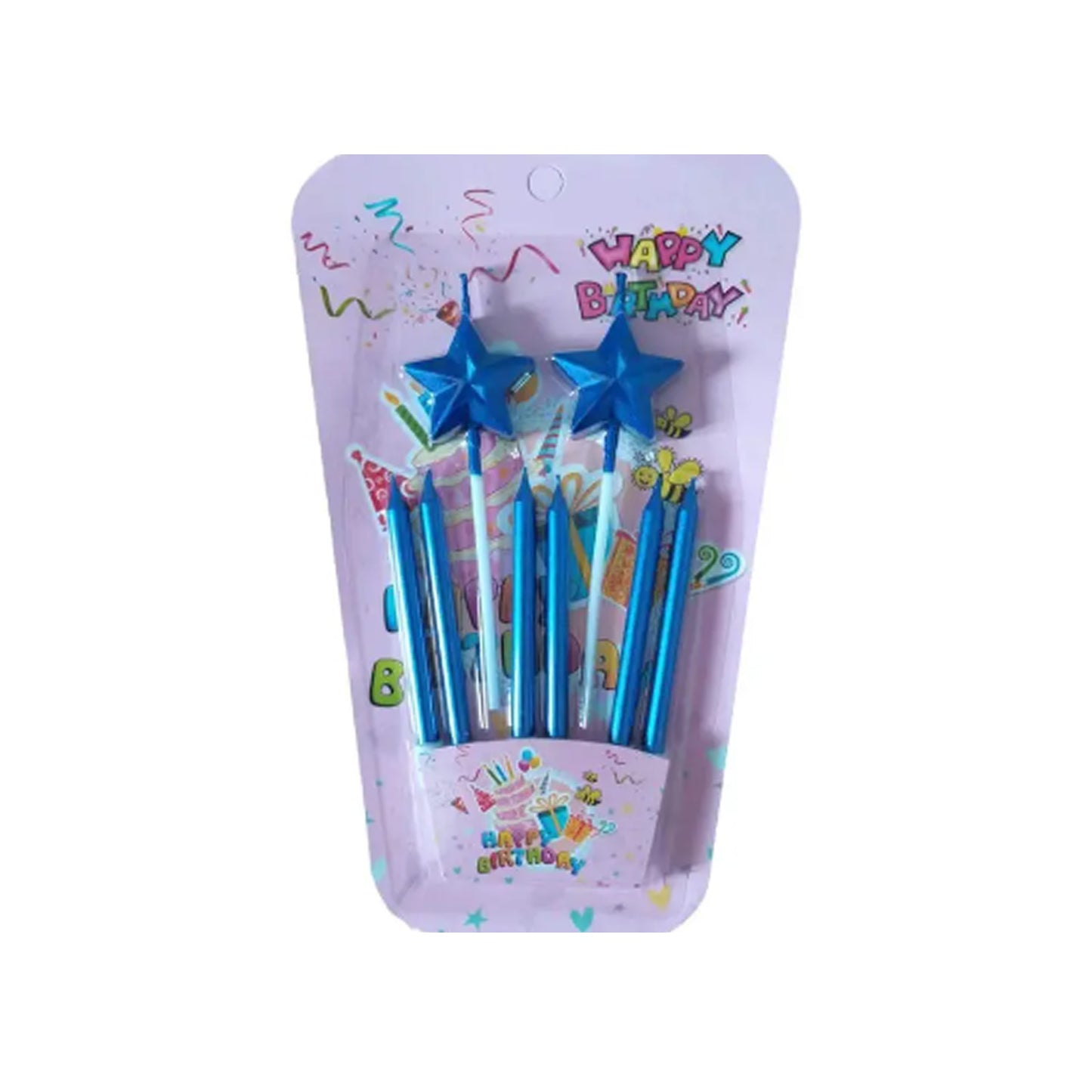 Metallic Candles with 2 Star Candles
