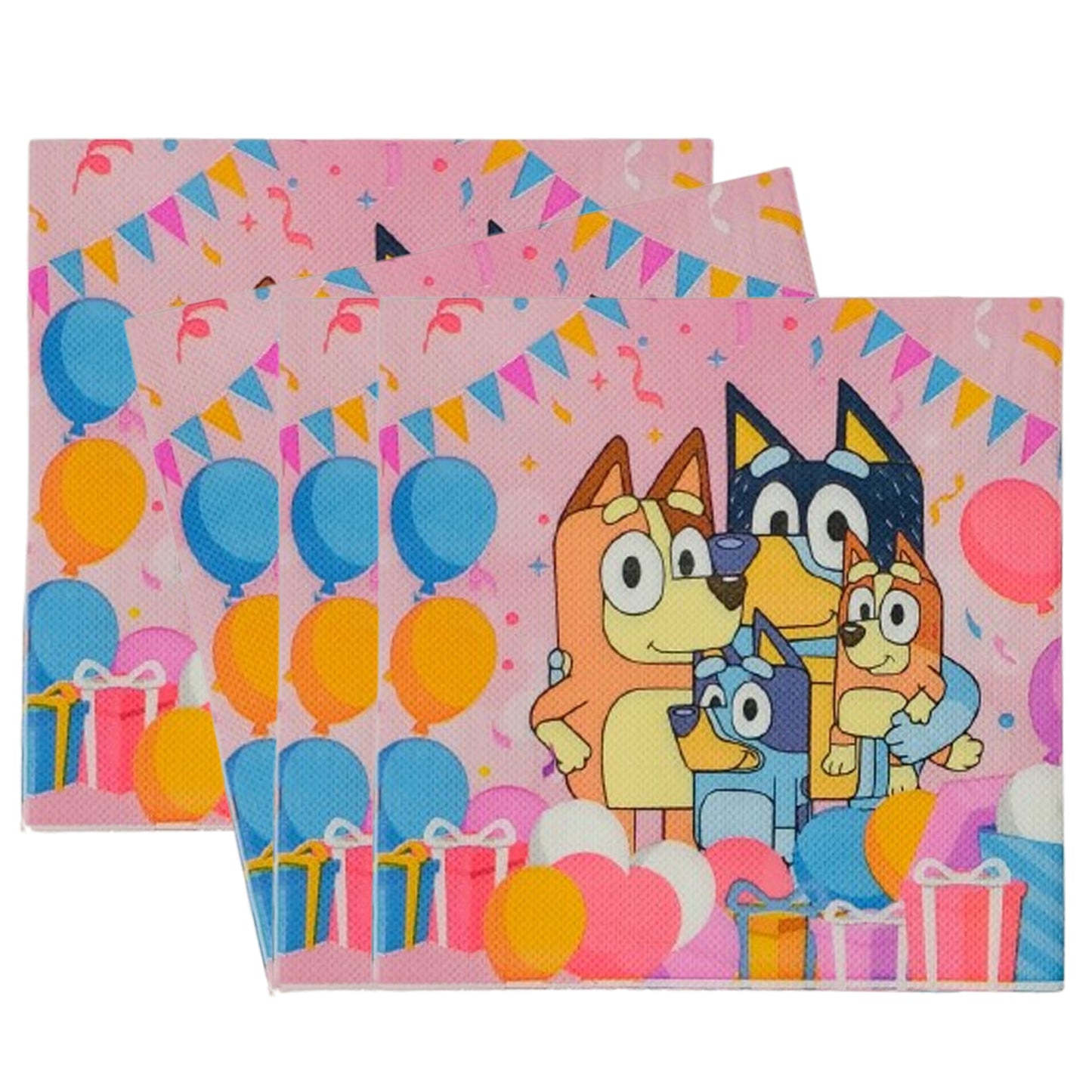 Bluey Pink Paper Napkins