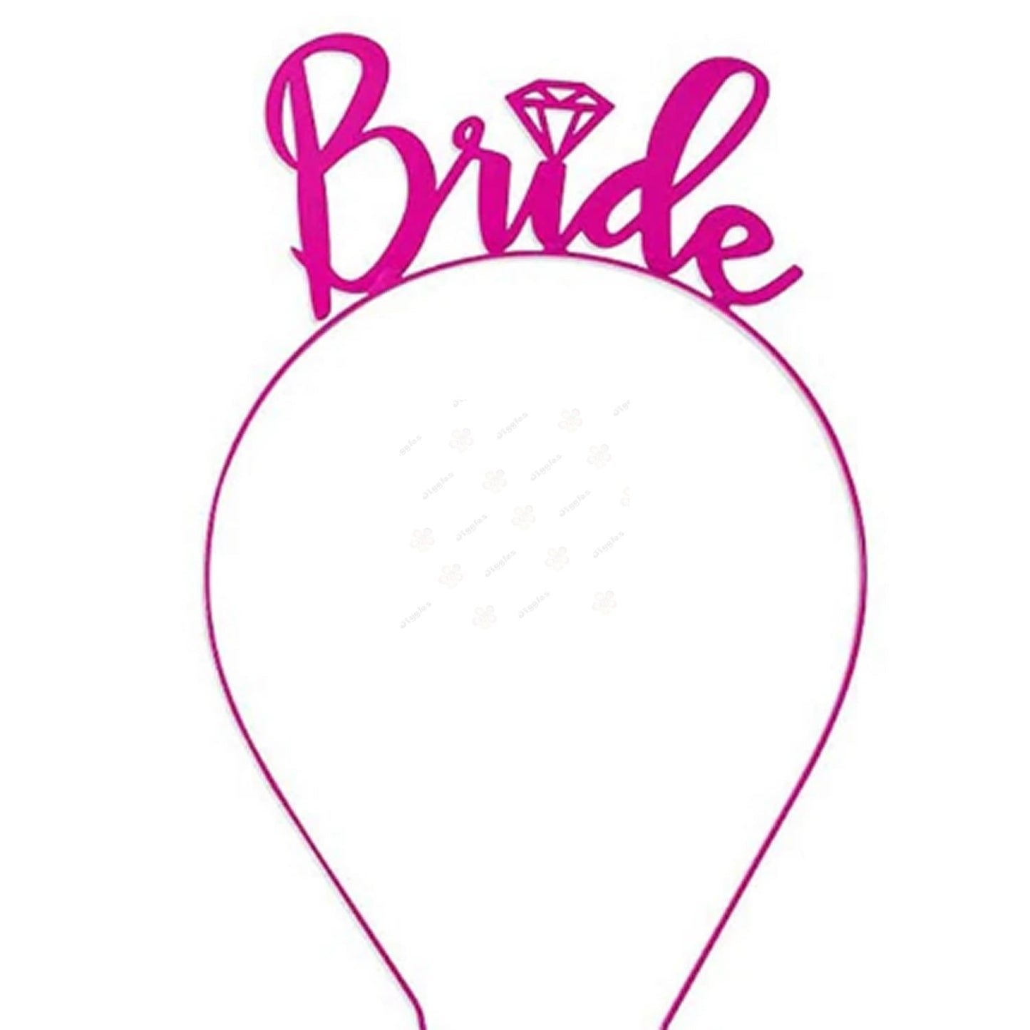 Hot Pink Bride Headband