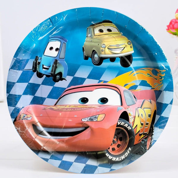 Cars Lightning McQueen Paper Plates