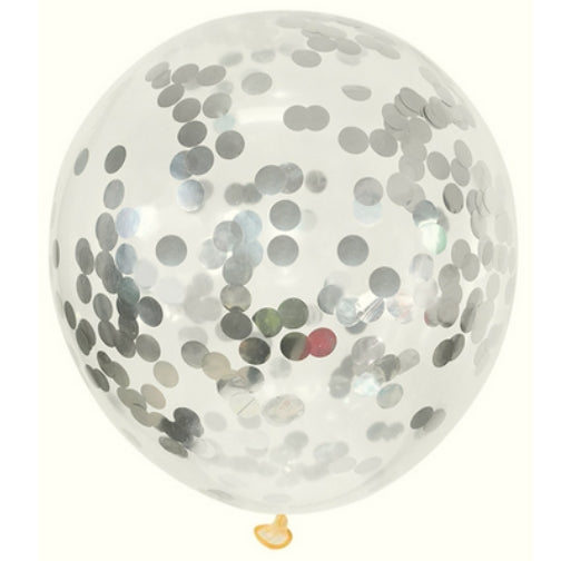 Confetti Silver Balloon