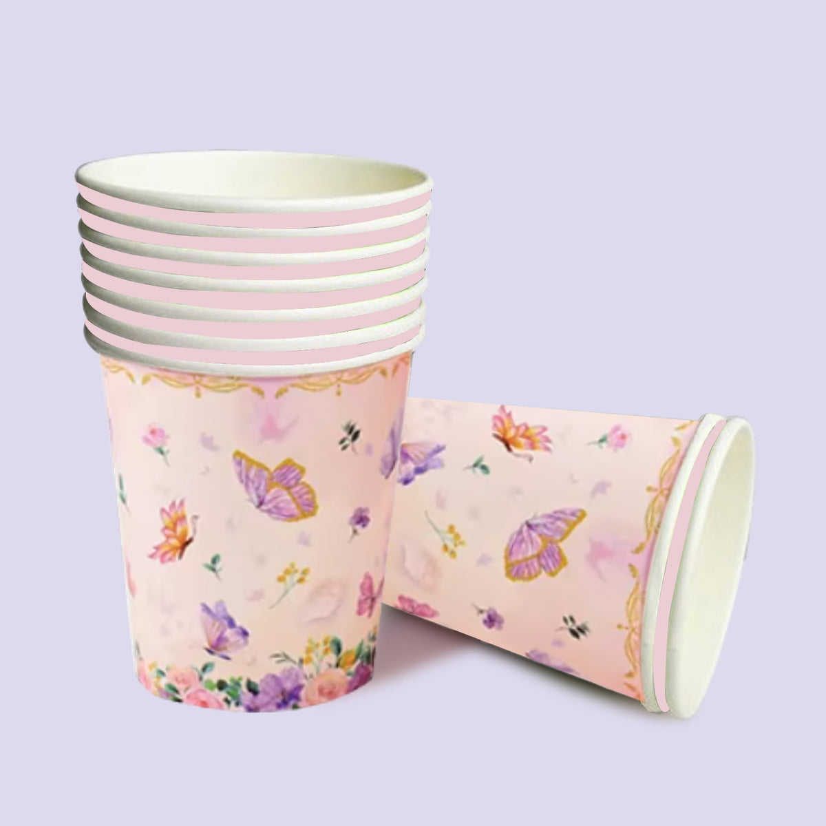 Butterfly Paper Cups (Pastel)