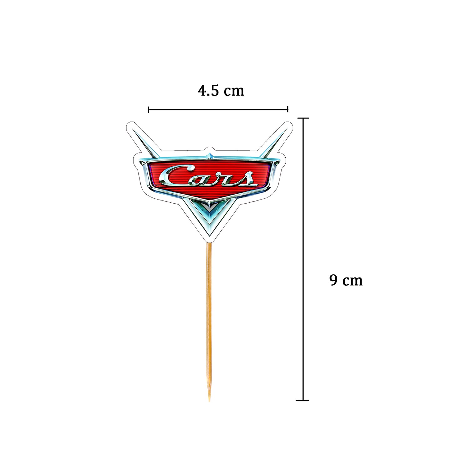 Lightning McQueen Cupcake Toppers