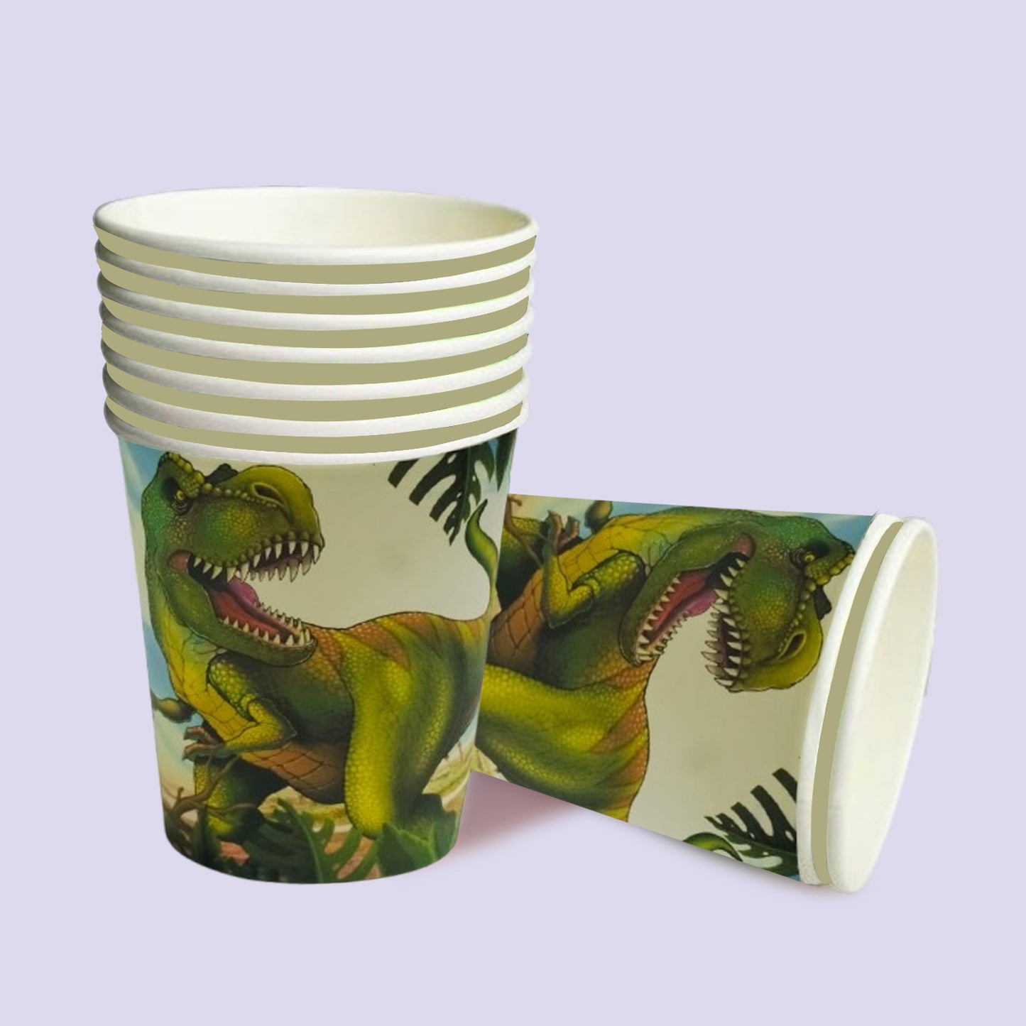 T - Rex Dinosaur Paper Cups