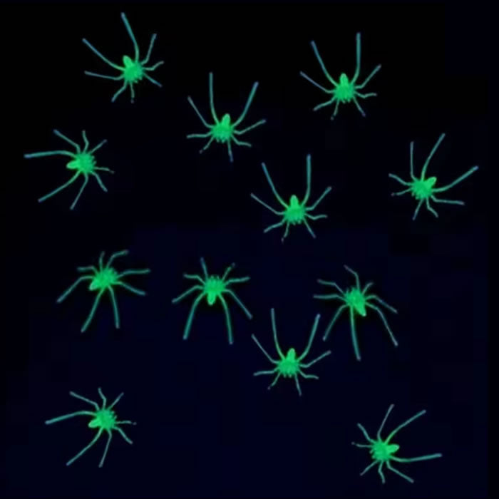 Halloween Glow Spiders 20 pcs