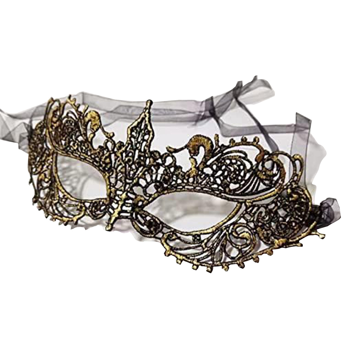 Gold Lace Masquerade Mask