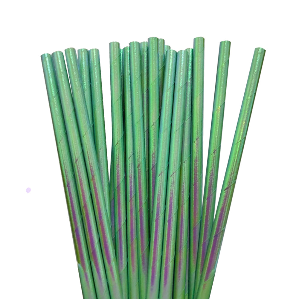 Iridescent Paper Straws