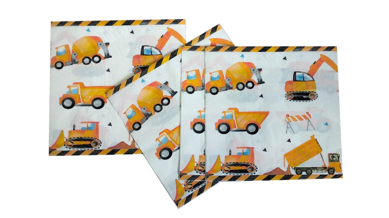 Construction Vehicle HB Paper Napkins