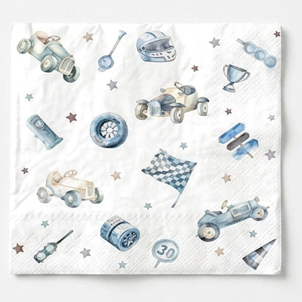 Racing Car Paper Napkins