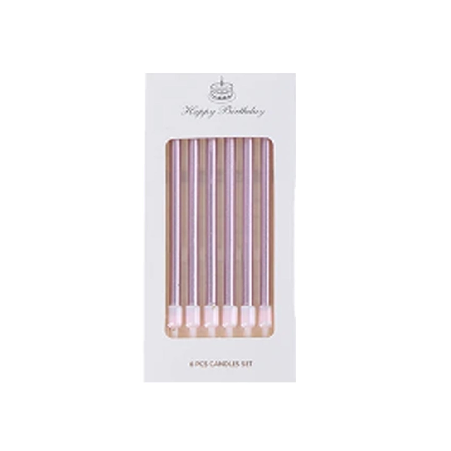 Metallic Long Pencil Cake Candles