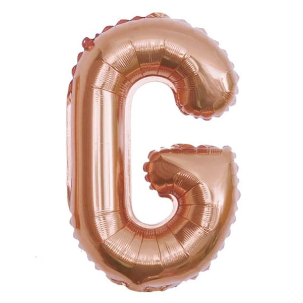 Rose Gold Foil Letter G Balloon 16 inch